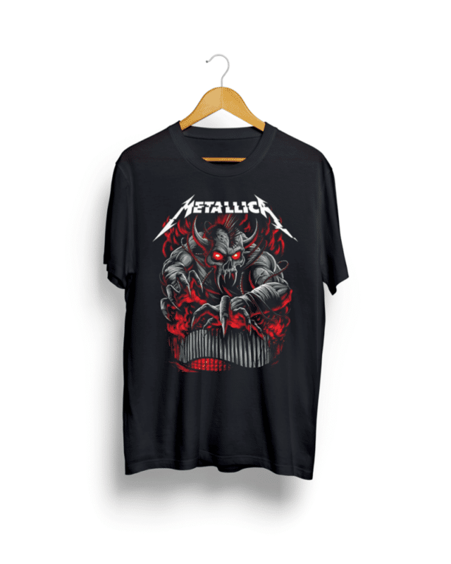 Metallica Black round neck T shirt