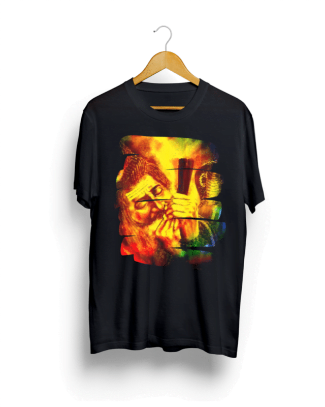 Aghori Baba smoking Chilam graphic Tshirt