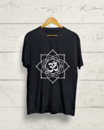 Buy Om print Black graphic T shirt