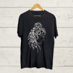Buy Shiva Round Neck Black T shirt