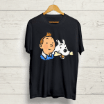 Buy Tintin Snowy Black T shirt