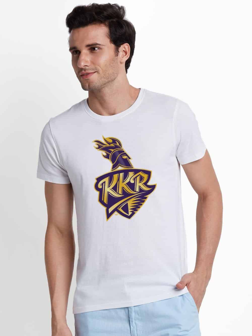 kkr white t shirt