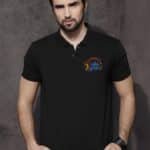 Chennai Super Kings CSK Black Unisex Polo IPL T-shirt