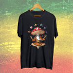 Buy Psyart Black Round neck Unisex T shirt
