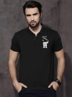Peace out Black Polo T shirt