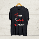 GOD Black colour unisex T shirt