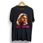Kurt Cobain illustration graphic tshirt