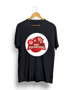 Red Volunteers Black T shirt