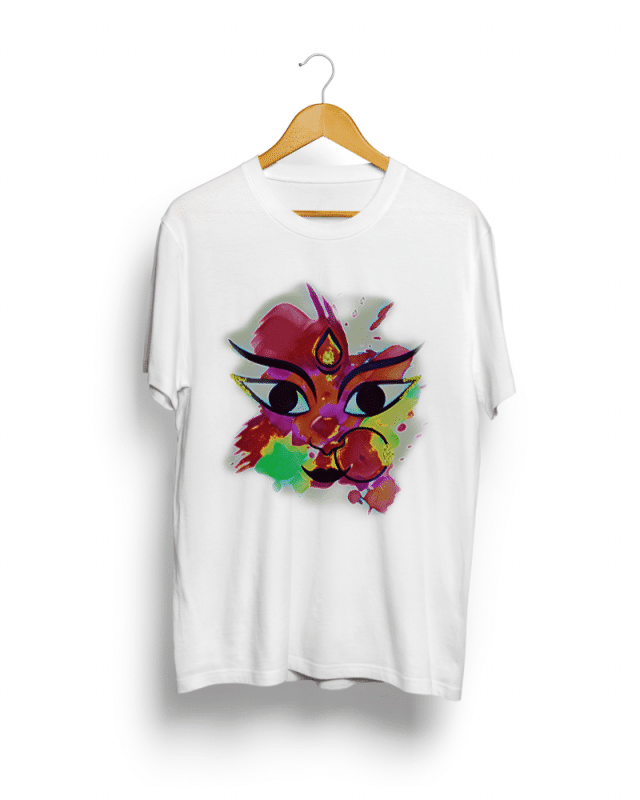 Devi Durga round neck unisex T shirt