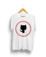 GitHub white unisex t shirt