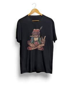 Stoner Grandpa Black unisex T shirt