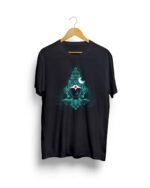 maa durga round neck black unisex tshirt