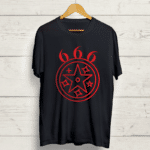 Buy 666 Graphic Black T shirt