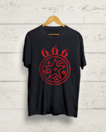Buy 666 Graphic Black T shirt