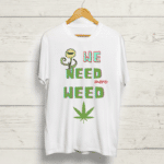 Buy White color Stoner T shirt