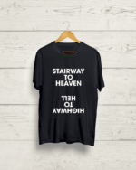 Buy Led Zeppelin ft ACDC Black T shirt
