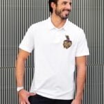 Kolkata Knight Riders KKR White Unisex Polo IPL T-Shirt