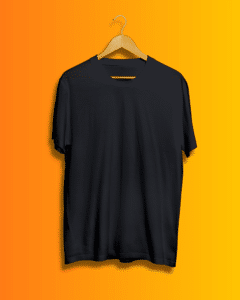 Black Color Round Neck Unisex T-Shirt