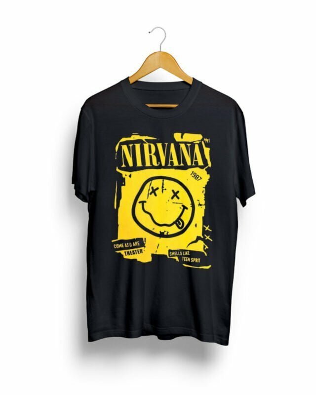 Nirvana Black Unisex Tshirt