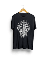Evil Goddess print Black T shirt