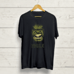 Buy Hulk print Black T shirt