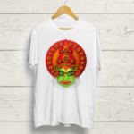Kathakali print Round Neck T shirt