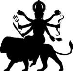 Buy Ma Durga white Tshirt - Image 2