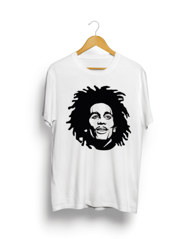 Bob Marley graphic print white Tshirt