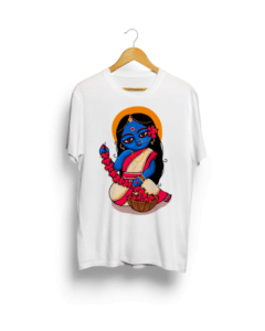 Maa Kali round neck white T shirt