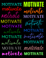 Buy MOTIVATE Black T shirt - Image 2