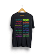 Buy MOTIVATE Black T shirt - Image 3