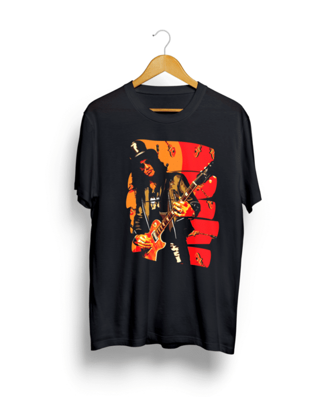Buy Slash Round Neck Black T shirt