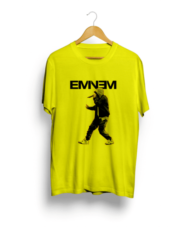 Buy Eminem print Yellow T shirt