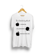 Apple meme white Tshirt Buy Funny meme T shirt - Image 3