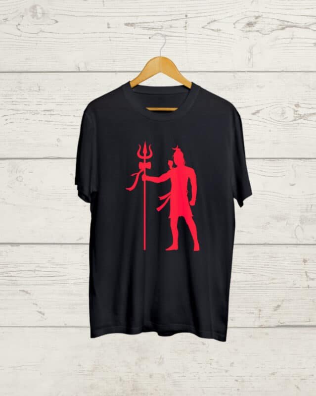 Shiva Vibes round neck Black Tshirt