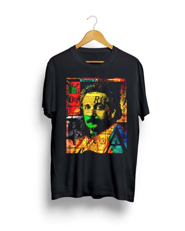 Buy Einstein print Black T shirt