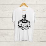 Buy Batman Round neck white T shirt