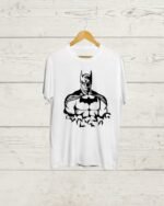 Buy Batman Round neck white T shirt