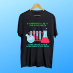 Chemistry meme print Black Tshirt