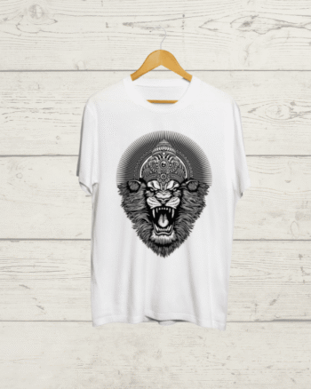 Buy Narasingha print white T shirt