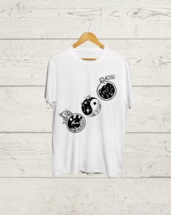 Circle of life print T shirt
