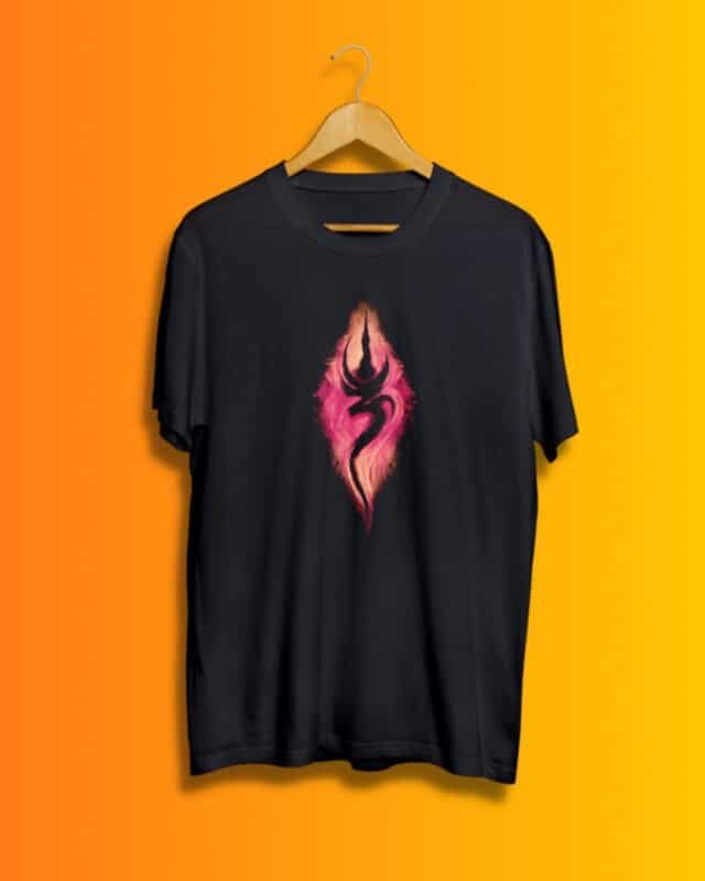 Buy Shiva round neck Black Tshirt