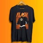 Buy Flash Round neck Black Tshirt