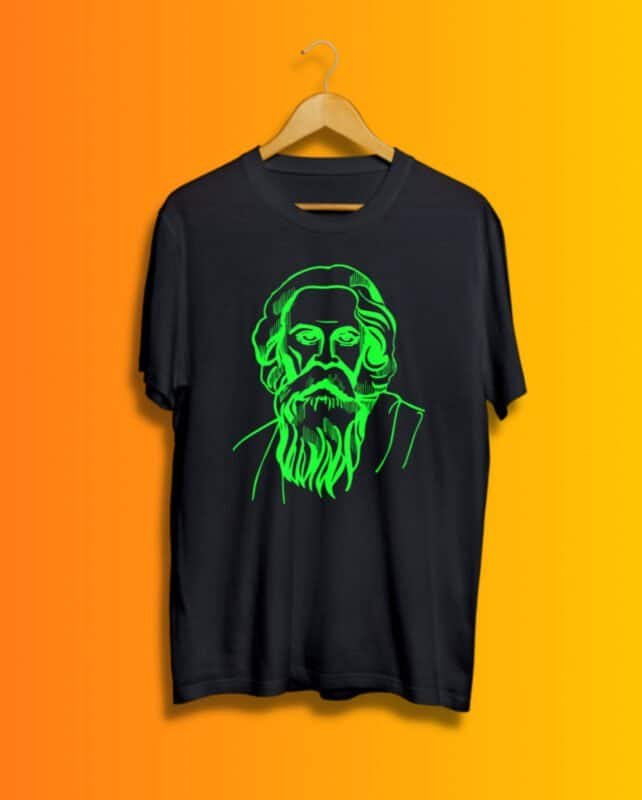 Buy Rabindranath Tagore Black T shirt