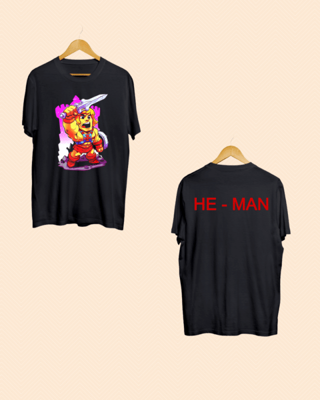 Buy both side print He Man T shirt
