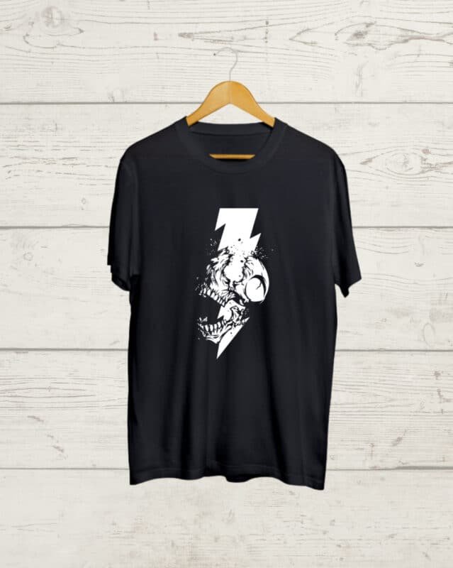 Buy High Voltage Skull Black T shirt