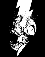 Buy High Voltage Skull Black T shirt - Image 2