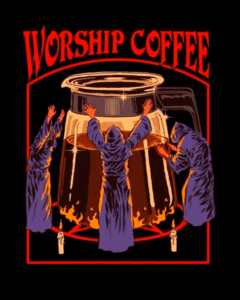 Buy Worship Coffee Black T shirt