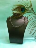 Buy Black Stone German Silver Necklace