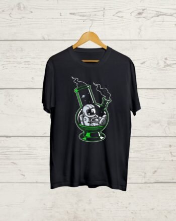 Buy Astronaut in Bong Black T shirt